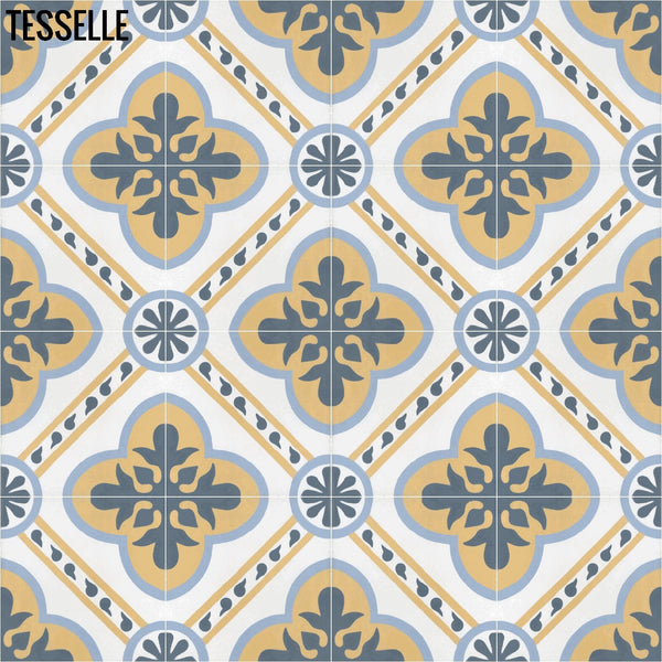 Colette Toulon 8" Square Cement Tile