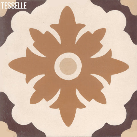 Crisobal Flores 8" Square Cement Tile