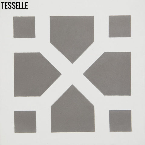 Zephyr Crossing Slate 8" Square Cement Tile
