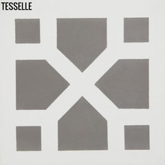 Zephyr Crossing Slate 8" Square Cement Tile