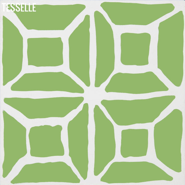 Durell Kiwi 8" Square Cement Tile by Trina Turk