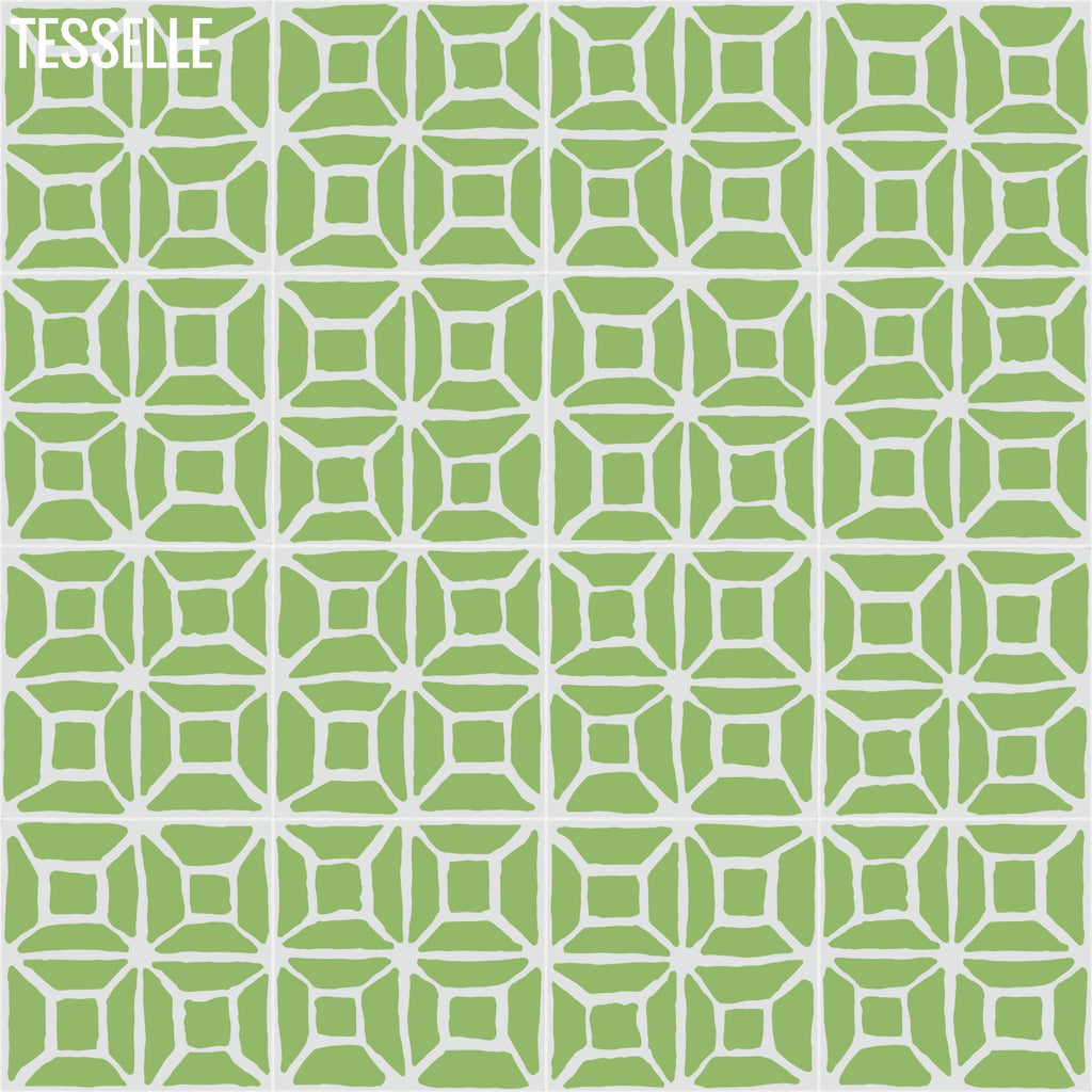 Durell Kiwi 8" Square Cement Tile by Trina Turk R2