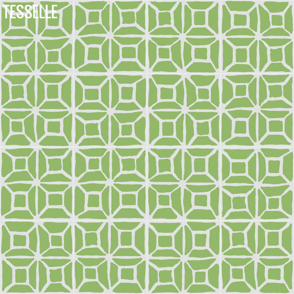 Durell Kiwi 8" Square Cement Tile by Trina Turk R2