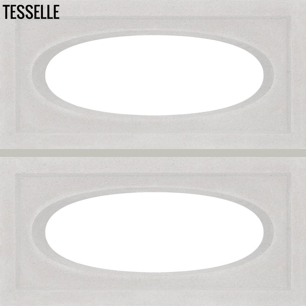 Ellipse White 15.4" x 7.5" Breeze Blocks by Shag