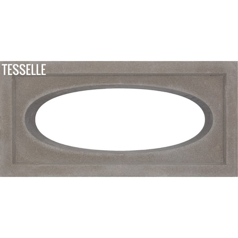 Ellipse Grey 15.4" x 7.5"  Breeze Blocks by Shag