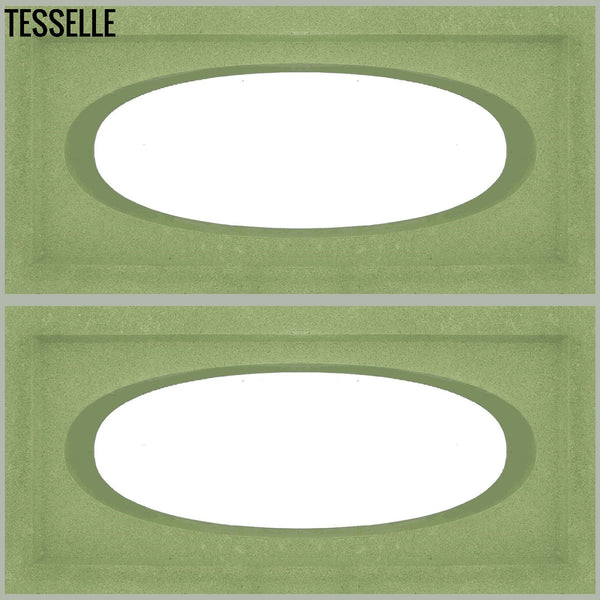 Ellipse Leaf 15.4" x 7.5"  Breeze Blocks by Shag