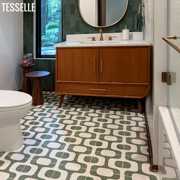 Ipanema Melada 8" Square Terrazzo Cement Tile