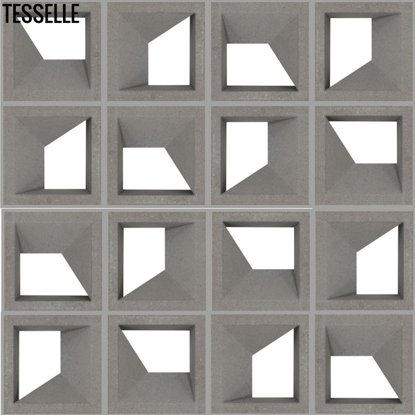Glamour Dimensional Grey 7.5" Cement Breeze Block