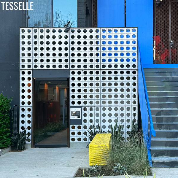 Globe Breeze Blocks Entrance