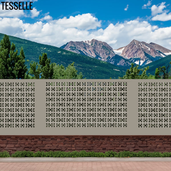 High Beam and Low Beam Breeze Block wall