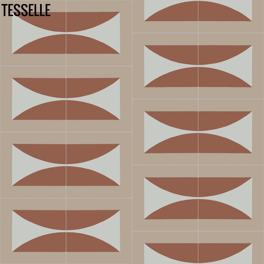 Hedge Twilight 8" Square Cement Tile by Jim Isermann Layout 1
