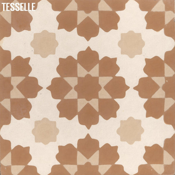 Helena Sienna 8" Square Cement Tile