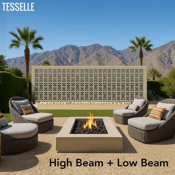 High Beam and Low Beam Breeze Blocks in Palm Springs