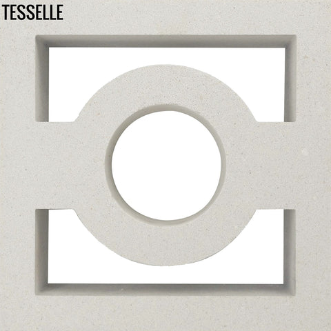 High Beam White 7.5" Cement Breeze Block by Karin Jeske