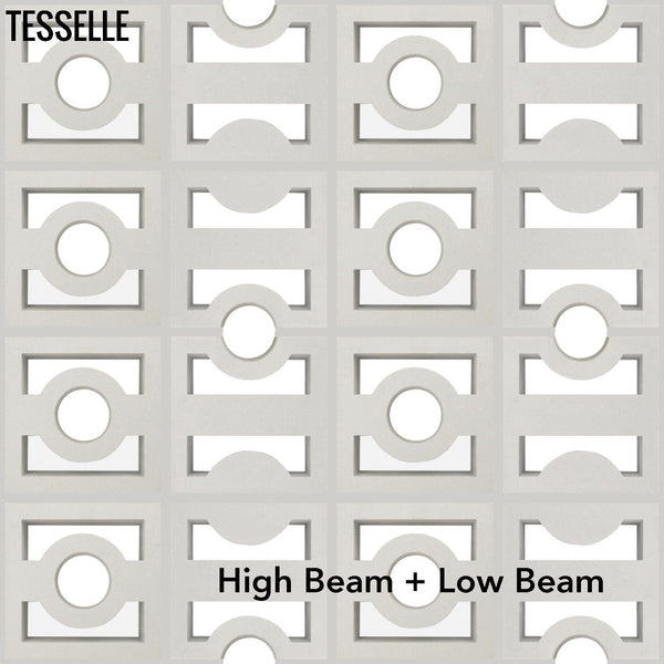 High Beam White 7.5" Cement Breeze Block by Karin Jeske