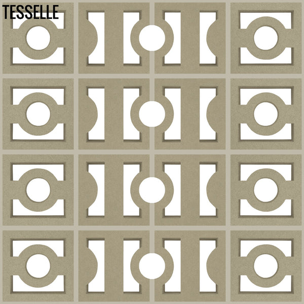 High + Low Beam Taupe 7.5" Cement Breeze Blocks by Karin Jeske 3