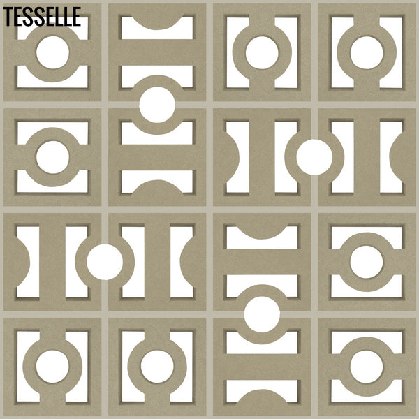 High + Low Beam Taupe 7.5" Cement Breeze Blocks by Karin Jeske 9