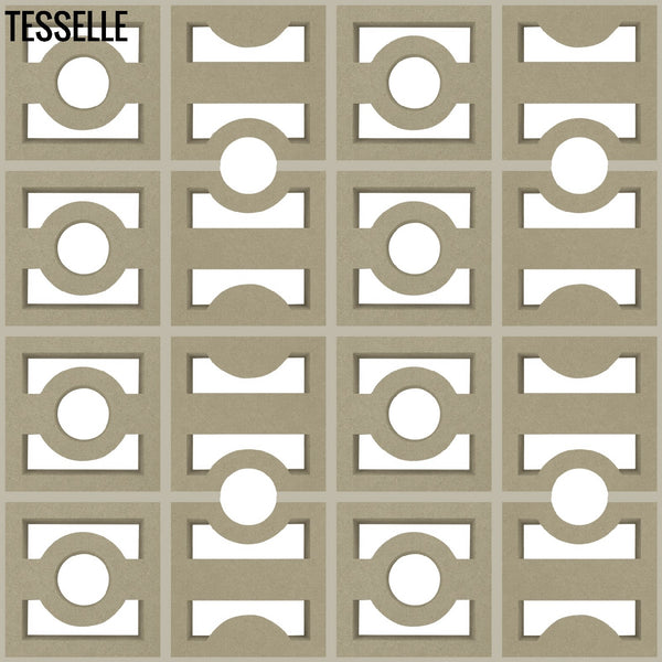 High + Low Beam Taupe 7.5" Cement Breeze Blocks by Karin Jeske 1