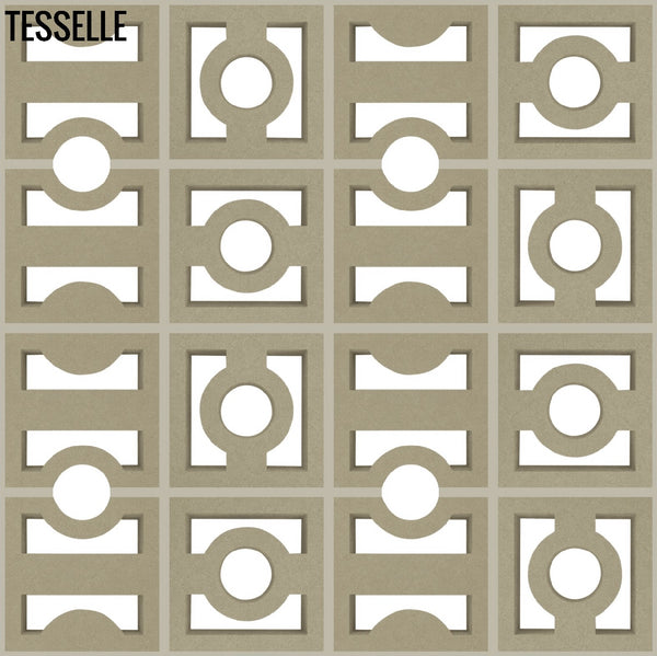 High + Low Beam Taupe 7.5" Cement Breeze Blocks by Karin Jeske 2