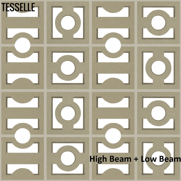 High Beam + Low Beam Taupe 7.5" Cement Breeze Block by Karin Jeske 2