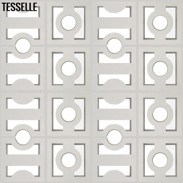 High + Low Beam White 7.5" Cement Breeze Blocks by Karin Jeske R5