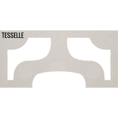 Ipanema White 15.4" x 7.5" Breeze Blocks by Karin Jeske