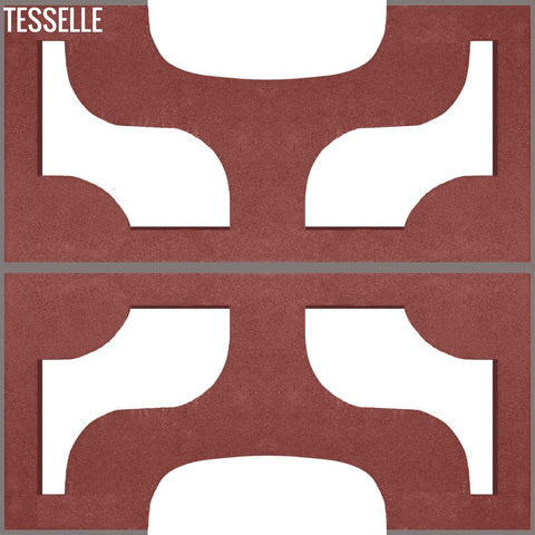 Ipanema Brick 15.4" x 7.5" Breeze Blocks by Karin Jeske