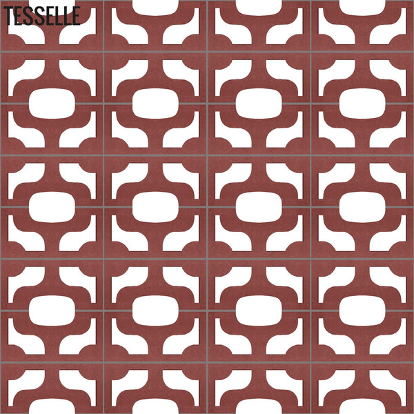 Ipanema Brick 15.4" x 7.5" Breeze Blocks by Karin Jeske