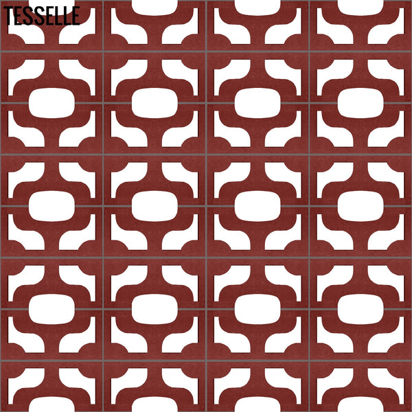 Ipanema Brick 15.4" x 7.5"  Breeze Blocks by Karin Jeske in Repeat