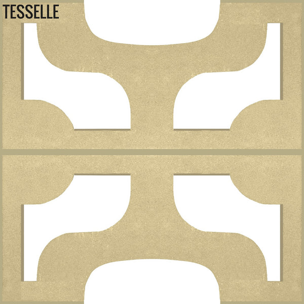 Ipanema Sand 15.4" x 7.5" Breeze Blocks by Karin Jeske

