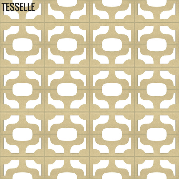 Ipanema Sand 15.4" x 7.5" Breeze Blocks by Karin Jeske in Repeat
