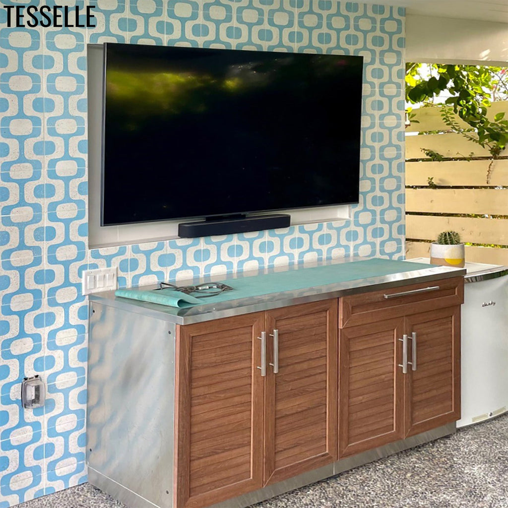 Ipanema Souto 8" Square Terrazzo Cement Tile