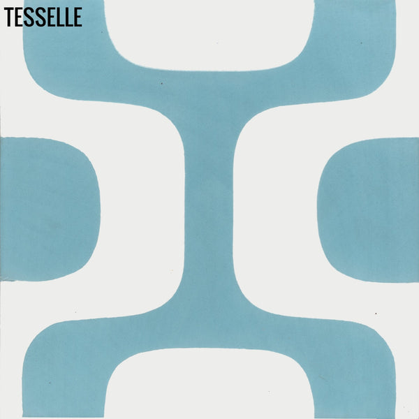 Ipanema Turquesa 8" Square Cement Tile