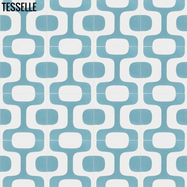 Ipanema Turquesa 8" Square Cement Tile R