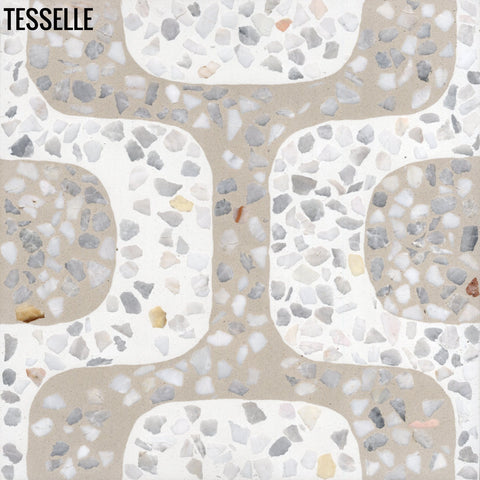 Ipanema Costa 8" Square Terrazzo Cement Tile