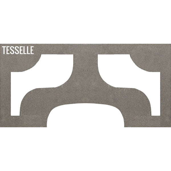 Ipanema Grey 15.4" x 7.5"  Breeze Blocks by Karin Jeske