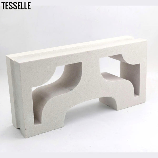 Ipanema White 15.4" x 7.5" Breeze Blocks by Karin Jeske Oblique Photo