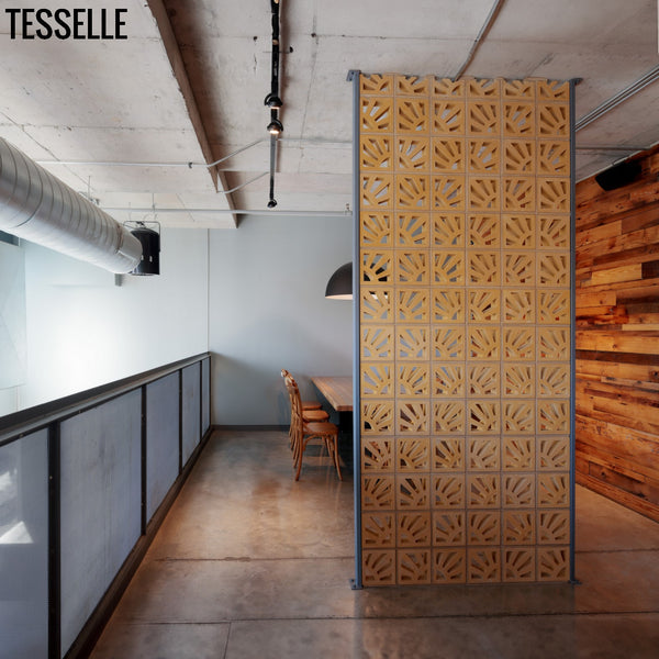 Sun Saffron Breeze Block Wall Panel