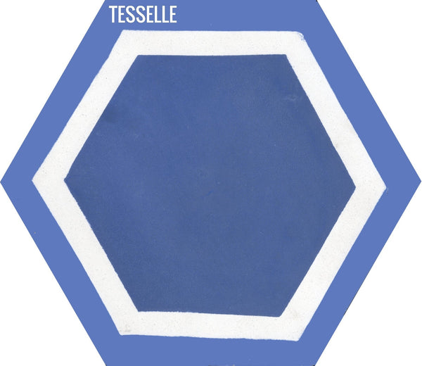 La Cella Riviera 9x8" Hexagonal Cement Tile