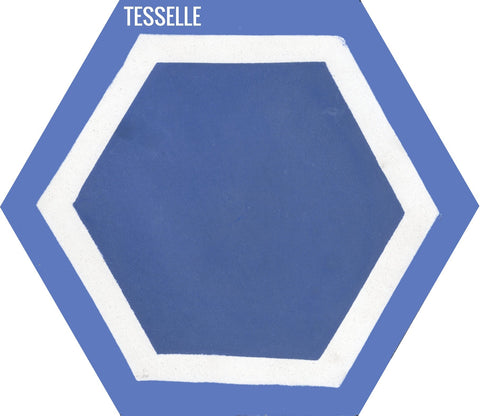 La Cella Riviera 9x8" Hexagonal Cement Tile