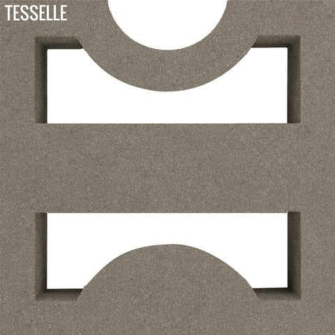 Low Beam Grey 7.5" Cement Breeze Block by Karin Jeske