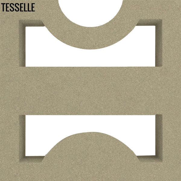 Low Beam Taupe 7.5" Cement Breeze Block by Karin Jeske
Ac