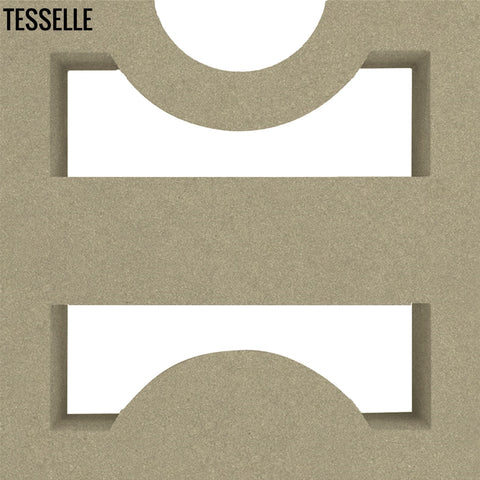 Low Beam Taupe 7.5" Cement Breeze Block by Karin Jeske
Ac