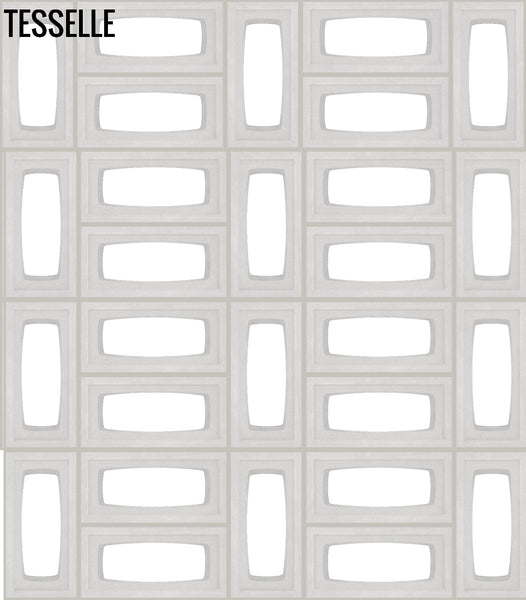 Lozenge White 15.4" x 7.5"  Breeze Blocks by Shag