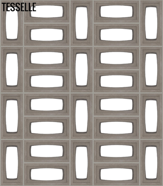 Lozenge Grey Breeze Block R3