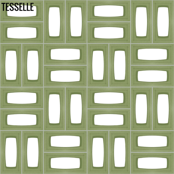 Lozenge Leaf 15.4" x 7.5"  Breeze Blocks by Shag