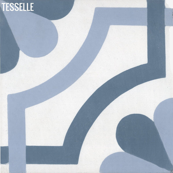 Margarita Azul 8" Square Cement Tile