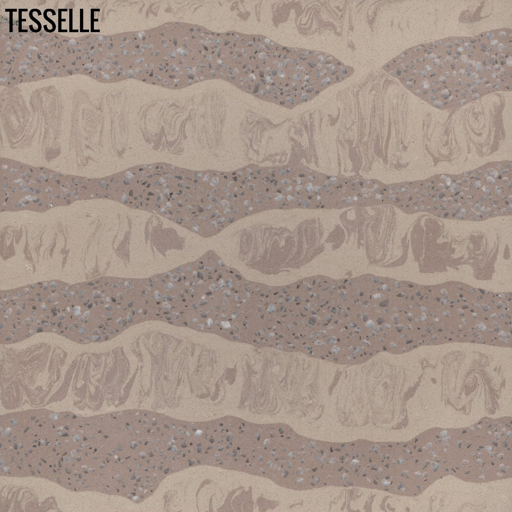 Mellange Castelle 8" Square Terrazzo Tile by Karin Jeske