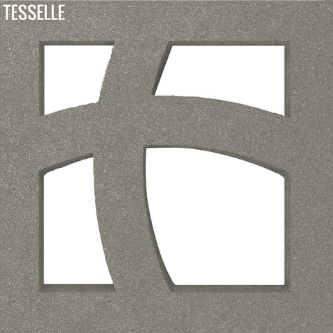 New Wave Grey 11.4" Cement Breeze Block by Minty