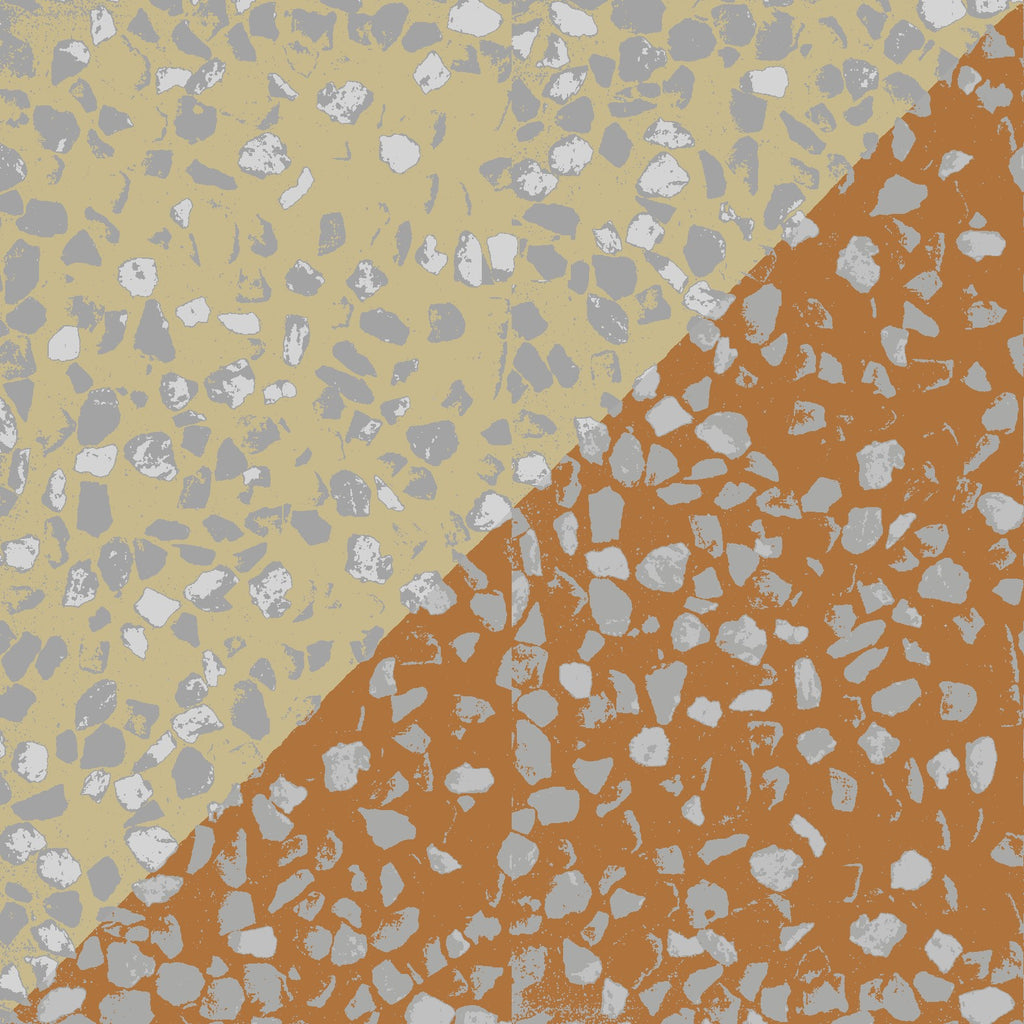 Oblique Cotta-Tavra 8" Square Terrazzo Cement Tile